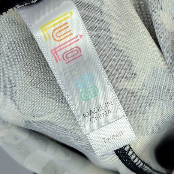 LuLaRoe Tween Leggings Dogs Striped Black Pink Gray Dachshund Animal Print Soft - Picture 4 of 9